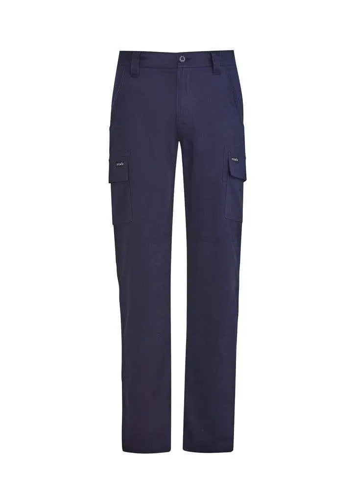 SYZMIK mens lightweight drill cargo pant zp505 Work Wear Syzmik Navy 132